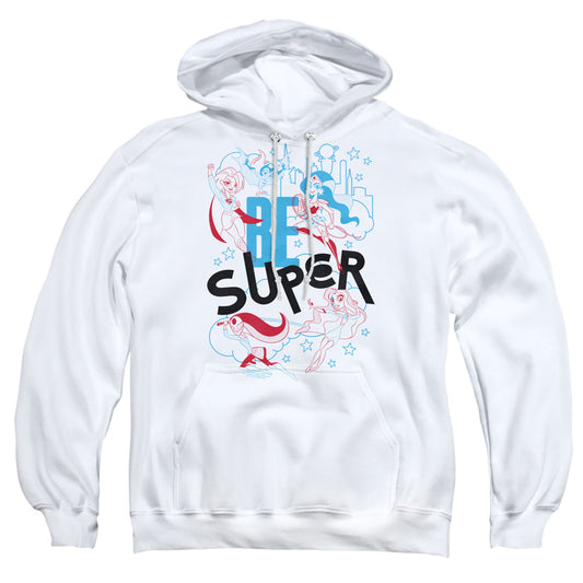 DC SUPERHERO GIRLS : BE SUPER ADULT PULL OVER HOODIE White SM