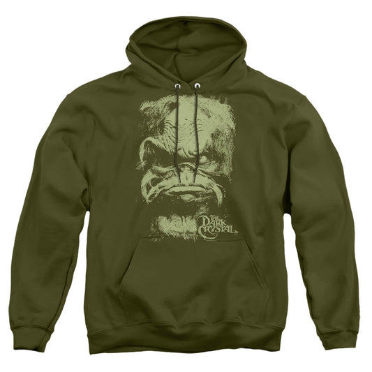 DARK CRYSTAL : AUGHRA ADULT PULL OVER HOODIE MILITARY GREEN SM