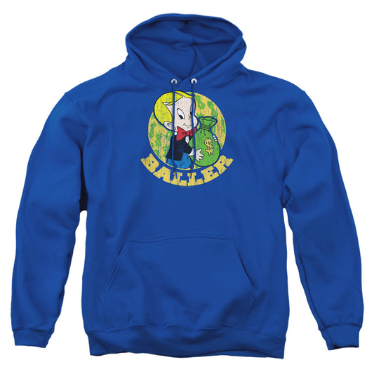 RICHIE RICH : BALLER ADULT PULL OVER HOODIE Royal Blue 2X