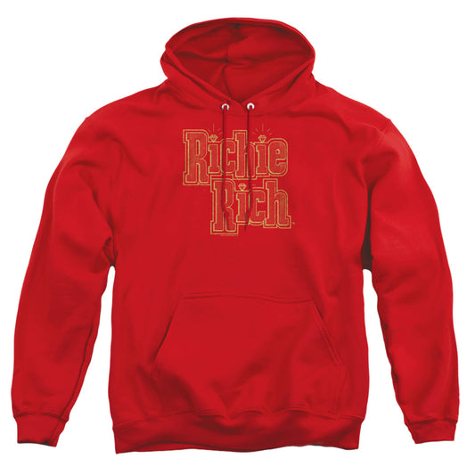 RICHIE RICH : STACKED ADULT PULL OVER HOODIE Red 2X