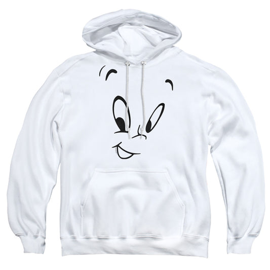 CASPER : FACE ADULT PULL OVER HOODIE White XL