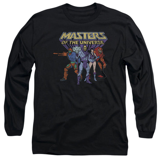 MASTERS OF THE UNIVERSE : TEAM OF VILLAINS L\S ADULT T SHIRT 18\1 Black LG