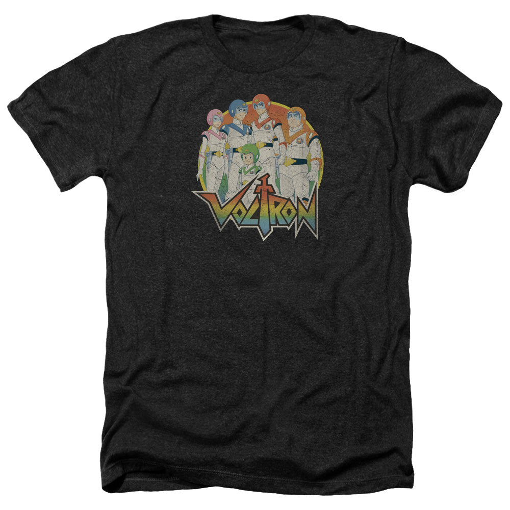 Voltron Group Adult Size Heather Style T-Shirt Black