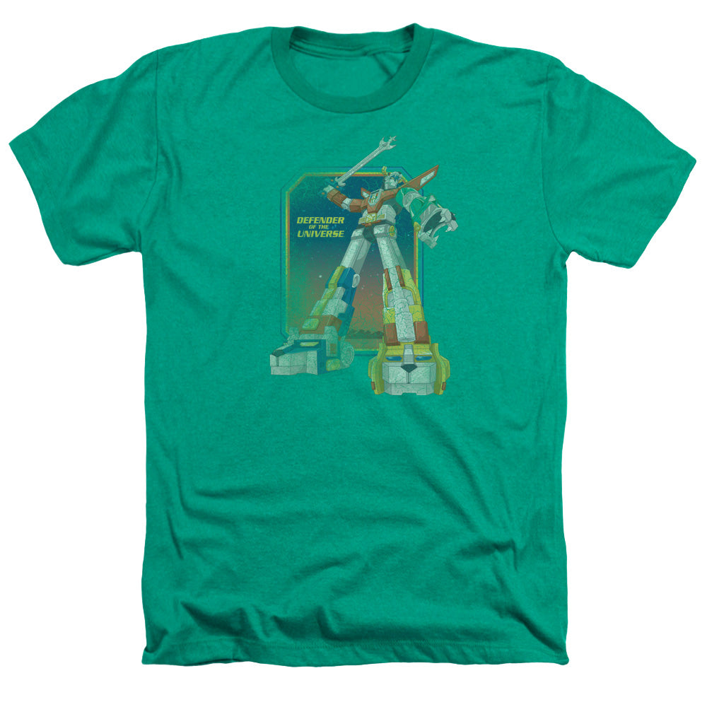 Voltron Distressed Defender Adult Size Heather Style T-Shirt Kelly Green