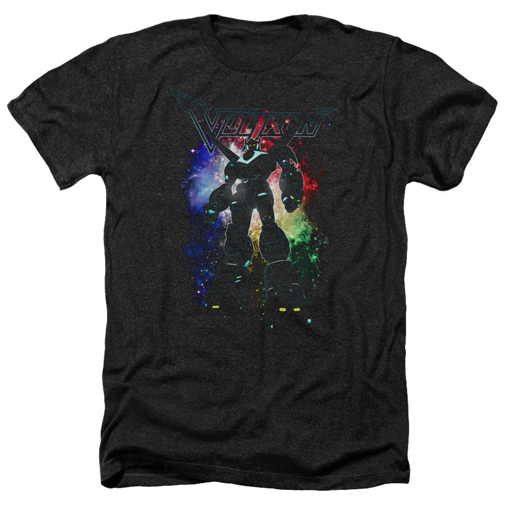Voltron Galactic Defender Adult Size Heather Style T-Shirt Black