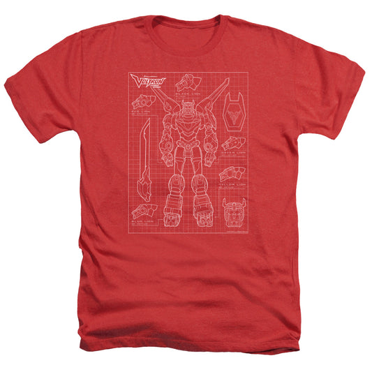 Voltron Schemaric Adult Size Heather Style T-Shirt Red
