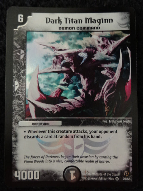 Dark Titan Maginn Duel Masters Trading Card