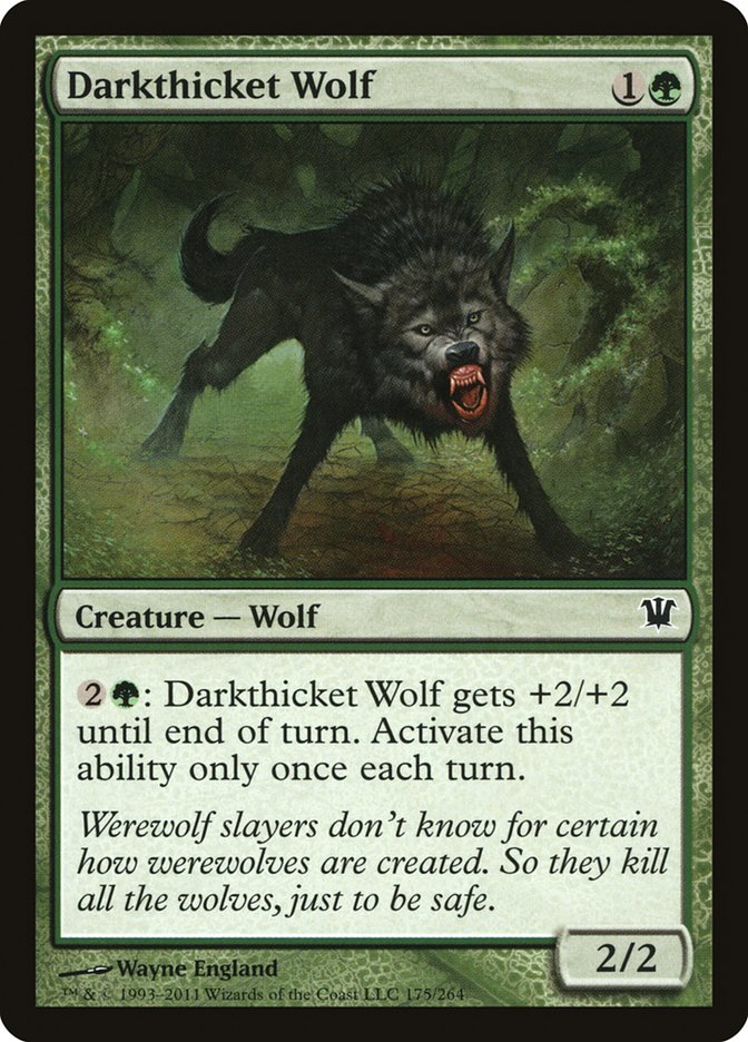 Darkthicket Wolf Magic The Gathering Innistrad