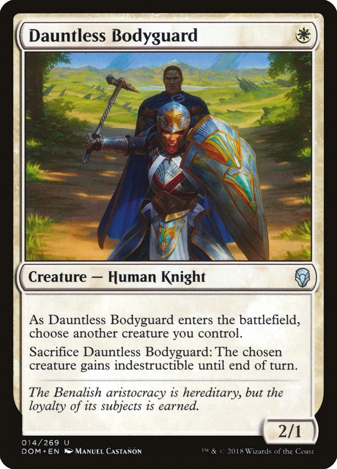 Dauntless Bodyguard Magic The Gathering Dominaria dom-14