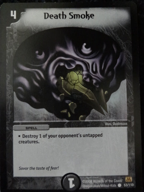 Death Smoke Duel Masters Trading Card