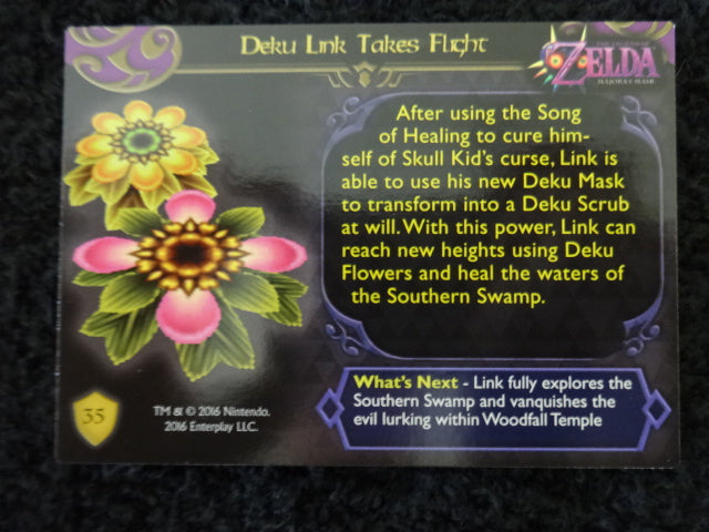 Deku Link Takes Flight Enterplay 2016 Legend Of Zelda Collectable Trading Card Number 35