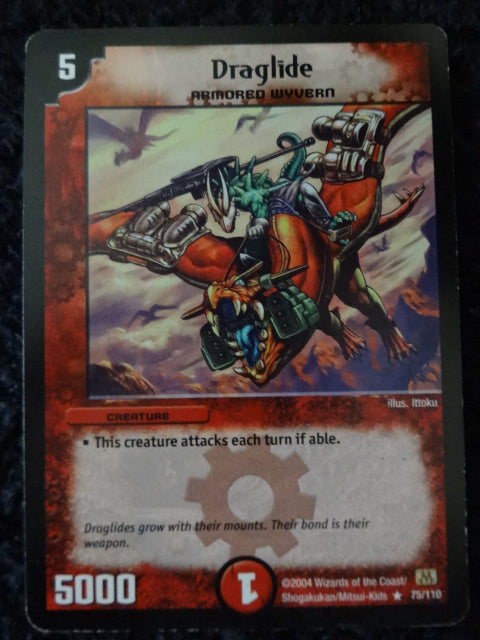 Draglide Duel Masters Trading Card