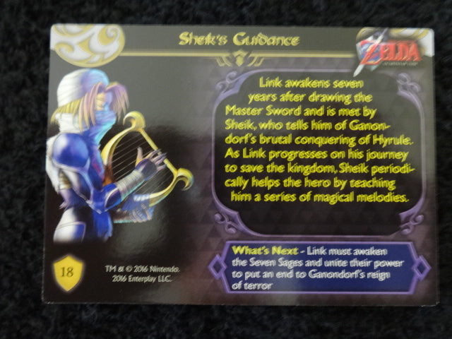 Sheiks Guidance Enterplay 2016 Legend Of Zelda Collectable Trading Card Number 18