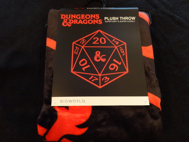 Dungeons And Dragons 20 Sided Dice Plush Throw