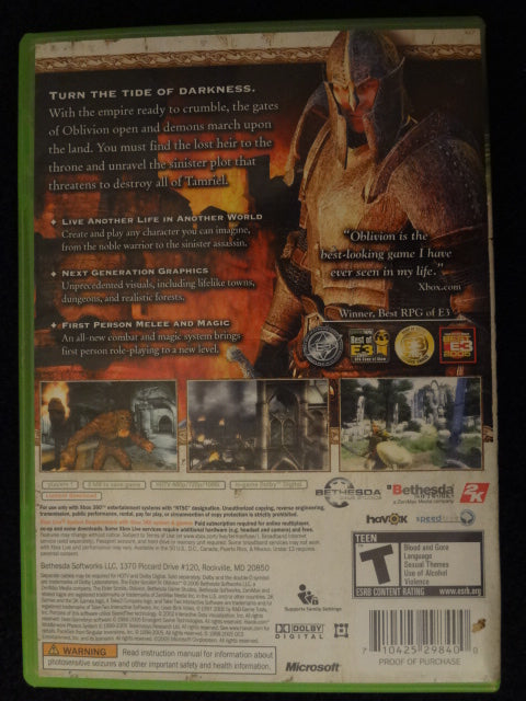 Elder Scrolls IV Oblivion XBox 360