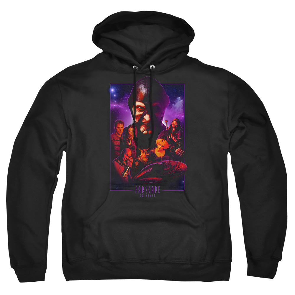 FARSCAPE : 20 YEARS COLLAGE ADULT PULL OVER HOODIE Black 3X