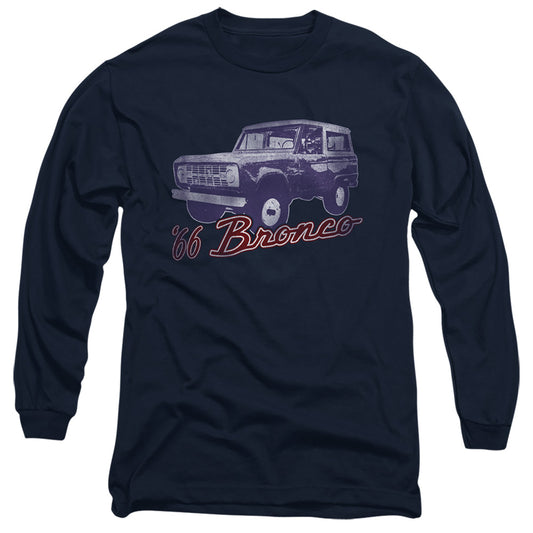 FORD BRONCO : 66 BRONCO CLASSIC L\S ADULT T SHIRT 18\1 Navy MD
