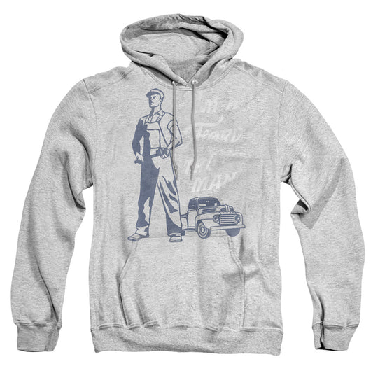 FORD : FORD TRUCK MAN CLASSIC ADULT PULL OVER HOODIE Athletic Heather 2X