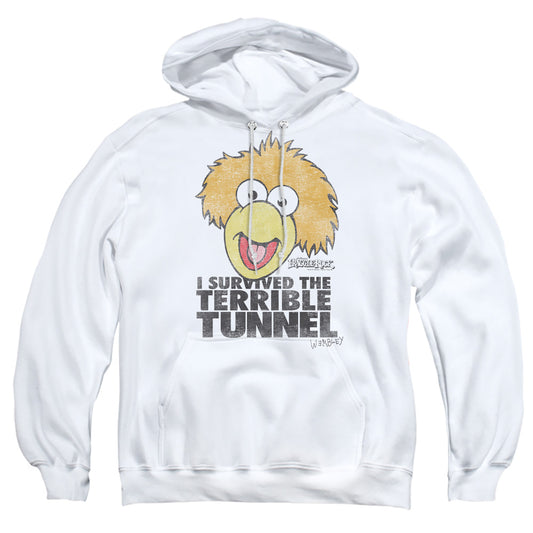 FRAGGLE ROCK : TERRIBLE TUNNEL ADULT PULL OVER HOODIE White 2X