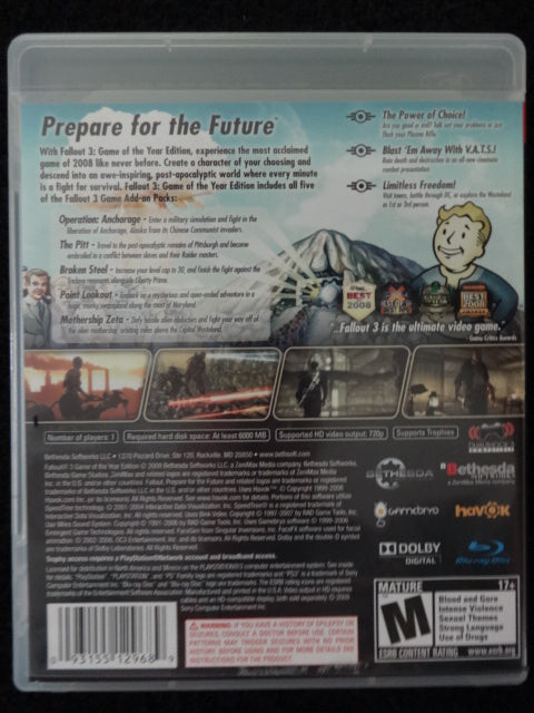 Fallout 3 Sony PlayStation 3