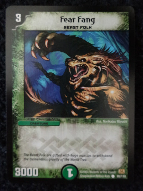 Fear Fang Duel Masters Trading Card