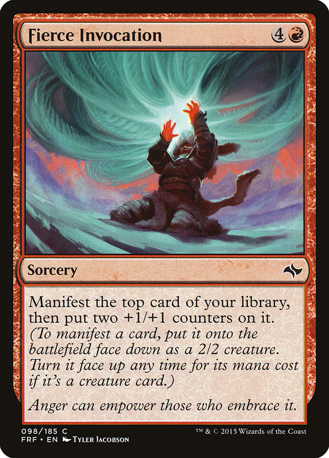 Fierce Invocation Magic The Gathering Fate Reforged