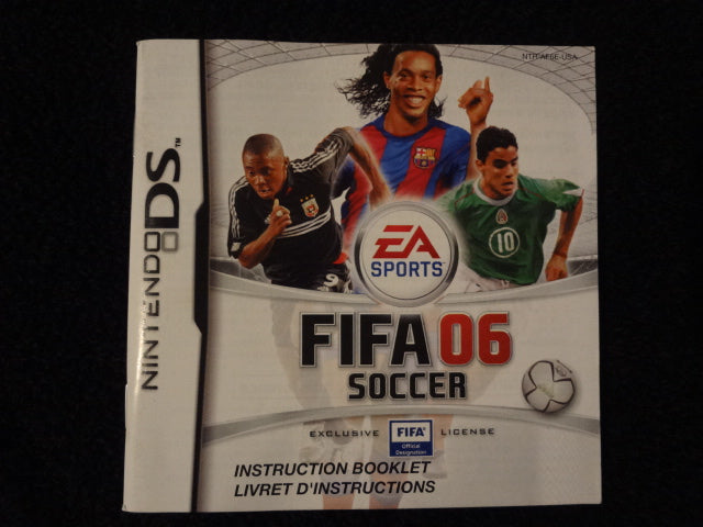 Fifa 06 Soccer Instruction Booklet Nintendo DS