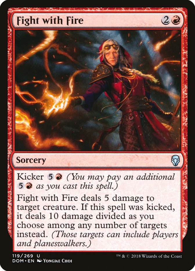 Fight with Fire Magic The Gathering Dominaria dom-119