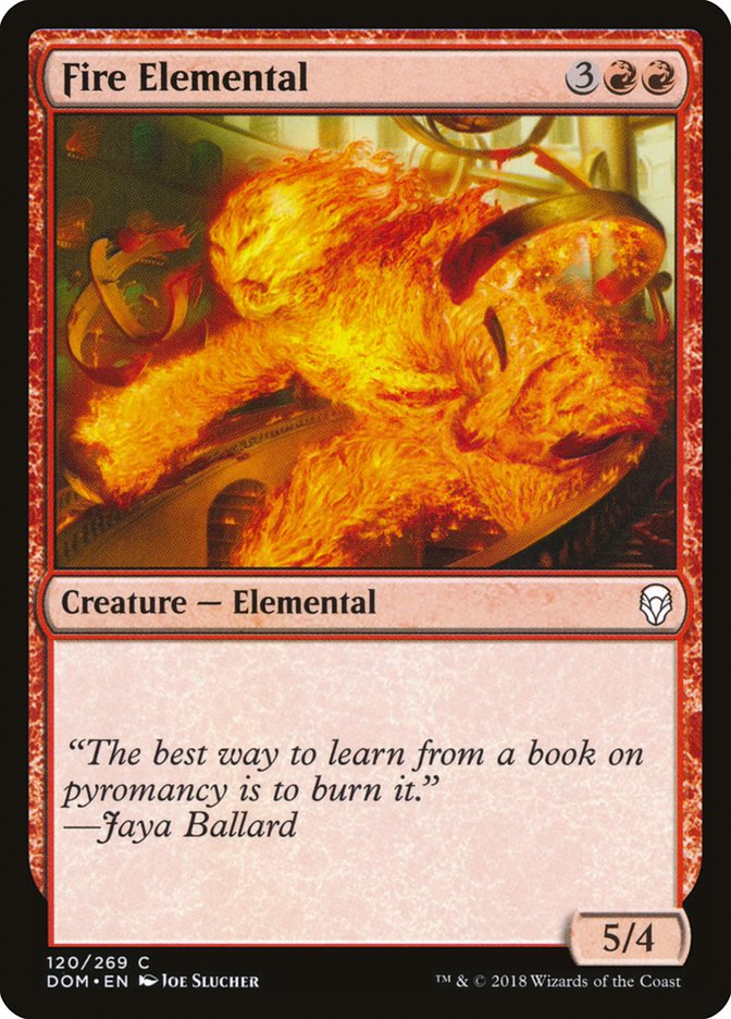 Fire Elemental Magic The Gathering Dominaria dom-120