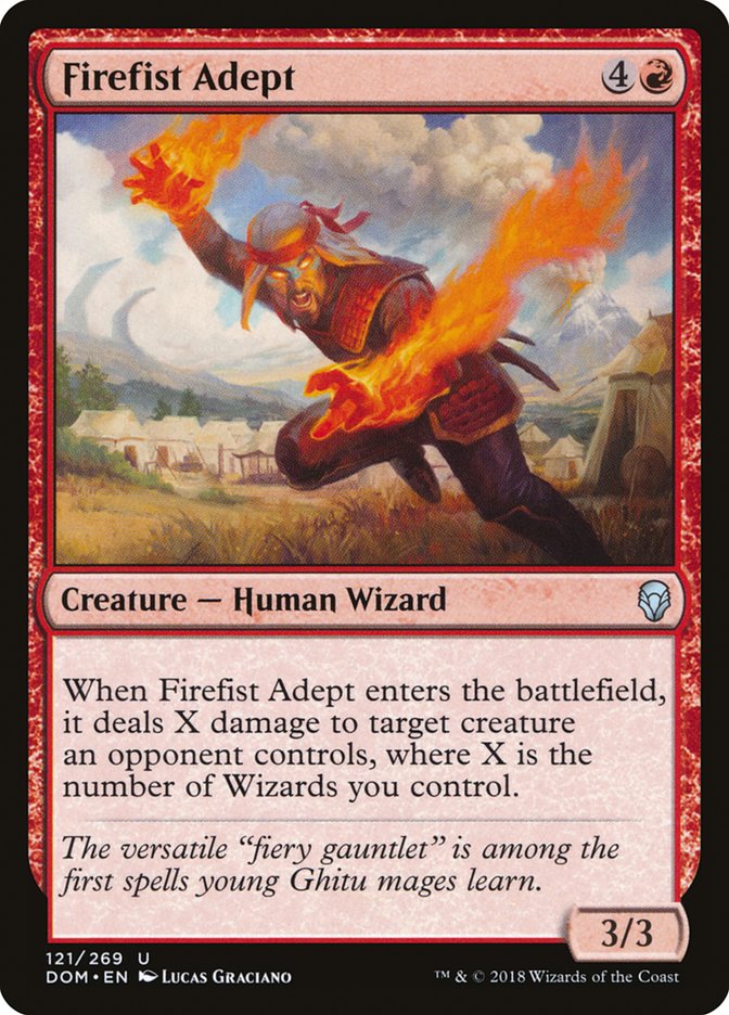Firefist Adept Magic The Gathering Dominaria dom-121