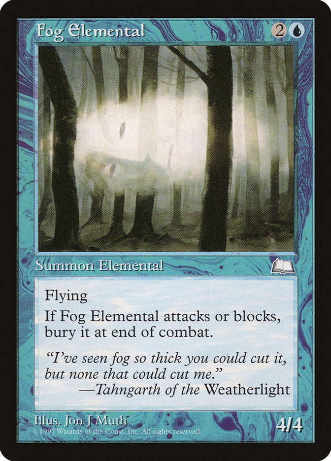 Fog Elemental Magic The Gathering Weatherlight