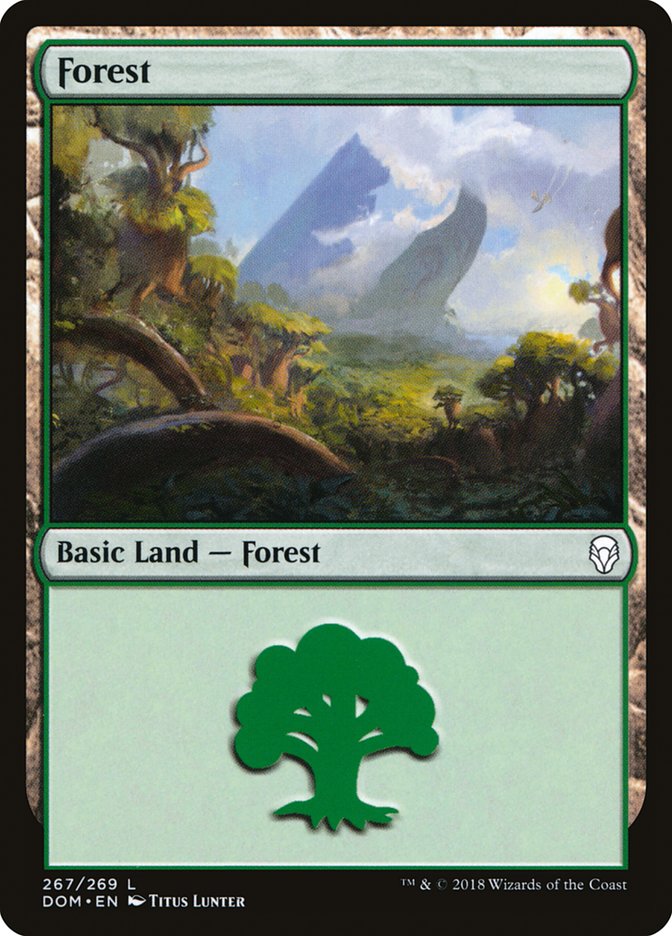 Forest Magic The Gathering Dominaria dom-267