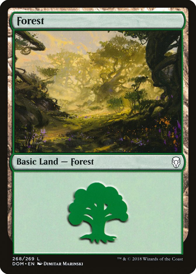 Forest Magic The Gathering Dominaria dom-268
