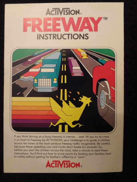 Freeway Instruction Booklet Atari 2600