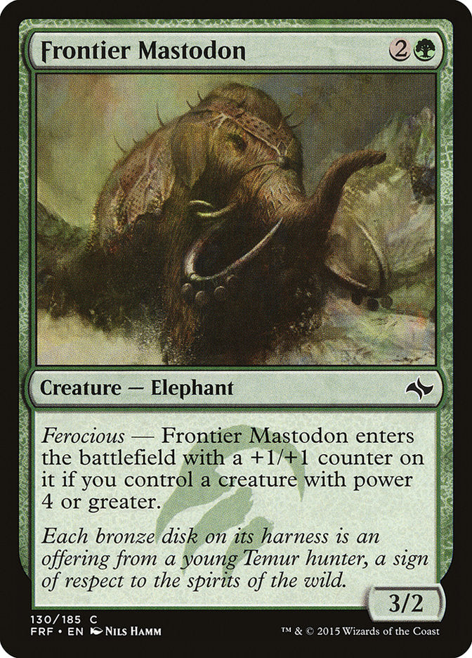 Frontier Mastodon Magic The Gathering Fate Reforged