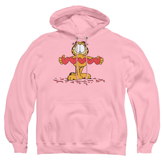 GARFIELD : SWEETHEART ADULT PULL OVER HOODIE PINK XL