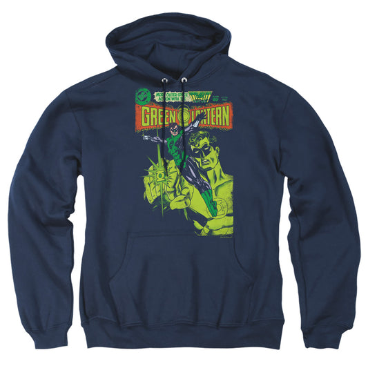 GREEN LANTERN : VINTAGE COVER ADULT PULL OVER HOODIE Navy XL