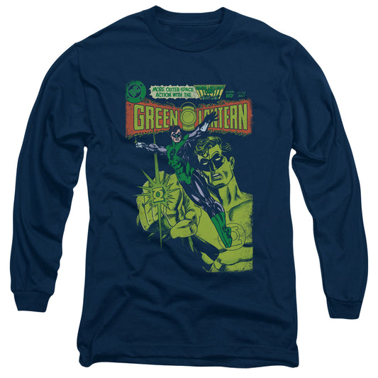 GREEN LANTERN : VINTAGE COVER L\S ADULT T SHIRT 18\1 NAVY MD