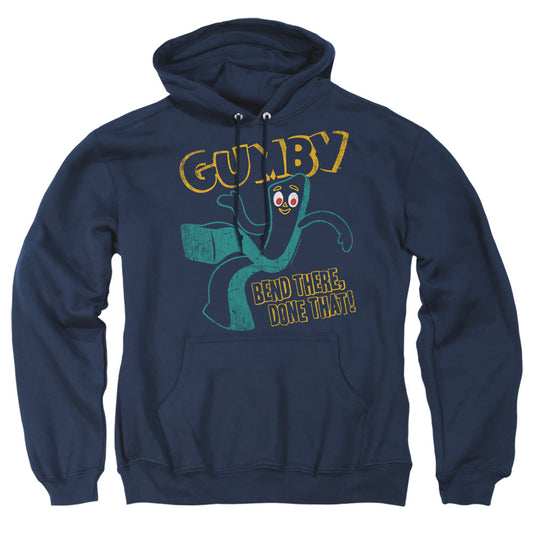 GUMBY : BEND THERE ADULT PULL OVER HOODIE Navy XL