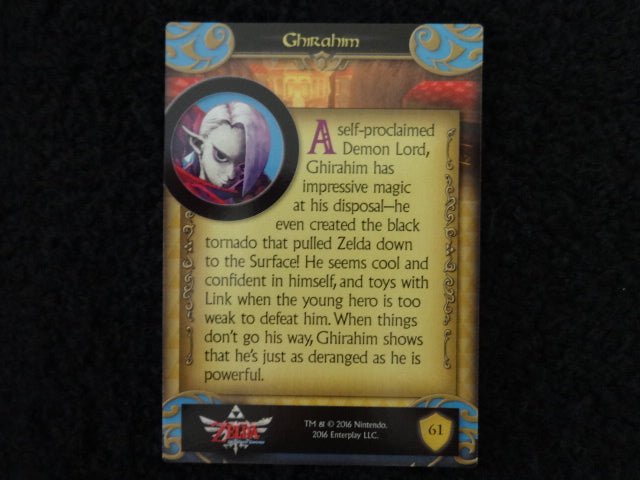 Ghirahim Enterplay 2016 Legend Of Zelda Collectable Trading Card Number 61
