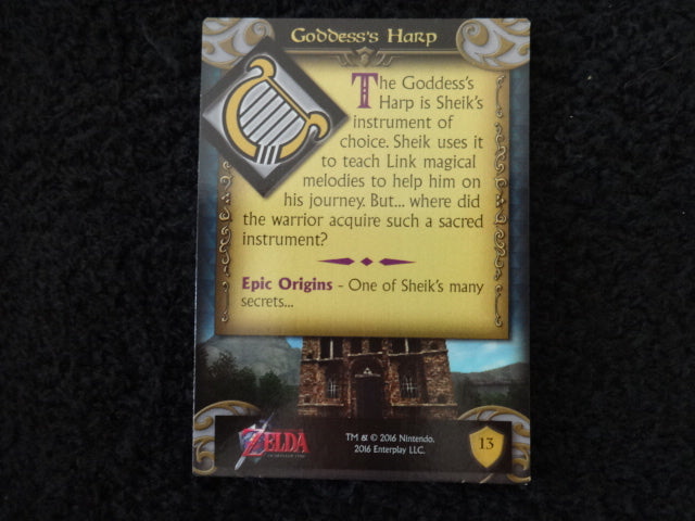 Goddess's Harp Enterplay 2016 Legend Of Zelda Collectable Trading Card Number 13