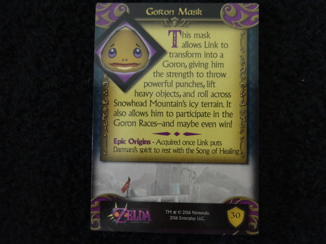 Gordon Mask Enterplay 2016 Legend Of Zelda Collectable Trading Card Number 29