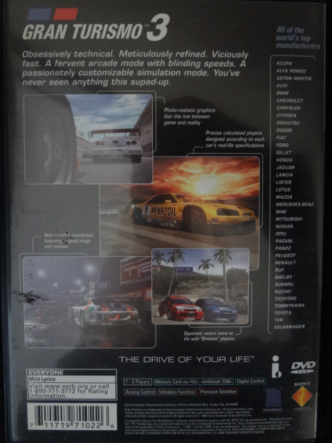 Gran Turismo 3 Sony PlayStation 2