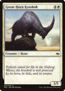 Great-Horn Krushok Magic The Gathering Fate Reforged