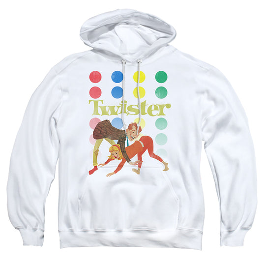 TWISTER : OLD SCHOOL TWISTER ADULT PULL OVER HOODIE White 2X