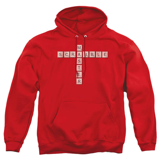 SCRABBLE : SCRABBLE MASTER ADULT PULL OVER HOODIE Red LG