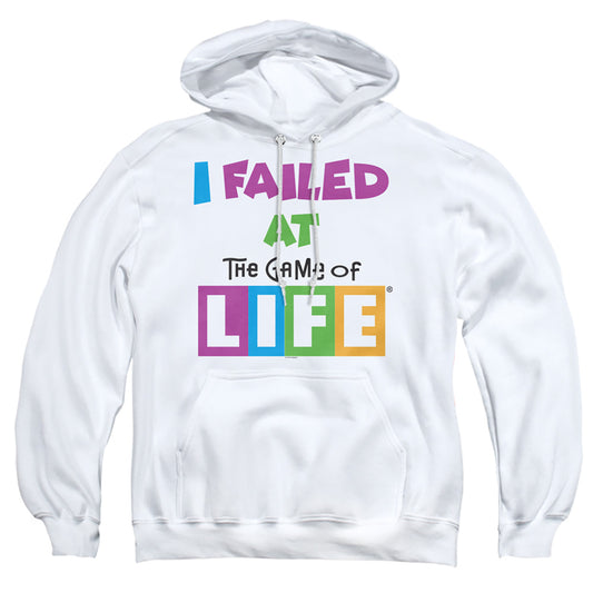 THE GAME OF LIFE : THE GAME ADULT PULL OVER HOODIE White 2X