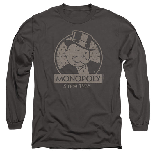 MONOPOLY : WINK L\S ADULT T SHIRT 18\1 Charcoal MD