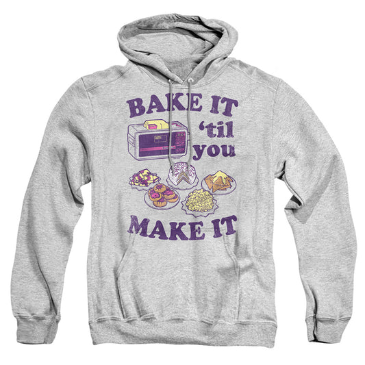 EASY BAKE OVEN : BAKE IT TIL YOU MAKE IT ADULT PULL OVER HOODIE Athletic Heather 2X