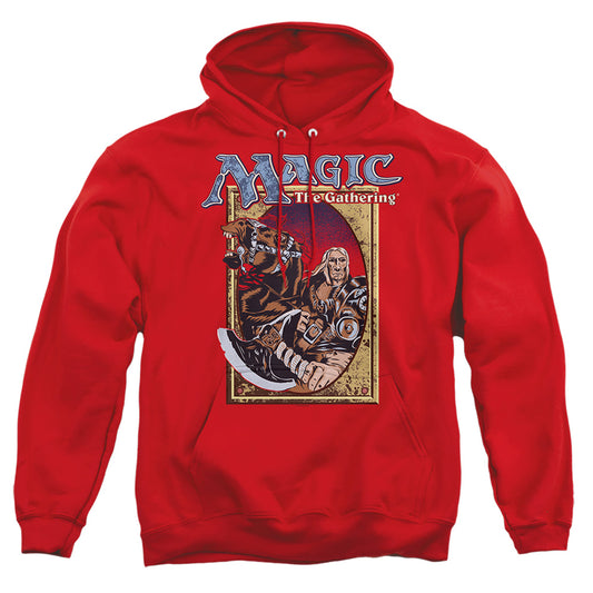 MAGIC THE GATHERING : FIFTH EDITION DECK ART ADULT PULL OVER HOODIE Red XL